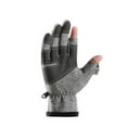 thumbnail image 5 of Jinhomg Winter Cycling Gloves for Men Waterproof Two Fingerless Bike Gloves Anti-Slip Touchscreen Driving Biking Gloves Thermal Cozy Outdoor Gloves Summer Saving Gray XXL, 5 of 6