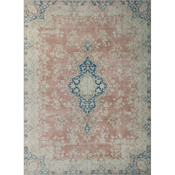 Wali Taimour Peach/Ivory Rug, 7'6" x 10'3"