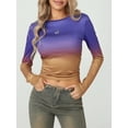 thumbnail image 5 of Michellecmm  Women Long Sleeve T-Shirts Solid Color Crew Neck Casual Shirts, 5 of 9