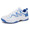 thumbnail image 5 of Rokment Couples Running Walking Tennis Shoes for Women Men Unisex Breathable Mesh Basketball Volleyball Badminton Training Sneakers Blue Size 9, 5 of 6