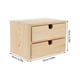 thumbnail image 4 of Caja de madera con cajones, organizador de escritorio de madera, organizador de joyas, caja organizadora de almacenamiento de mesa, 4 of 8