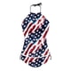 thumbnail image 5 of MKLEKYY Trajes De Baño mujer Natacion Women'S Flag Independence Day Split Printing Tangini Neck Drawstring Side Drawstring Swimsuit Two Piece Suit, 5 of 5