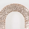 thumbnail image 5 of BalsaCircle 8 feet Blush Big Payette Sequin Double Sided Open Arch Fitted Backdrop Stand Cover Party Events Decorations, 5 of 8