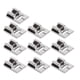 thumbnail image 2 of Prensatelas para máquina de coser, prensatelas para máquina de coser de acero inoxidable, superficie brillante duradera, sin rebabas, 5, 7 y 9 ranuras, 10 Uds., 2 of 12