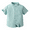 Green, variant on XBASW Toddler Kids Boys Cotton Henley Shirt Button down Dress Shirt Solid Color T Shirt Short-Sleeved Casual Stand Collar Tops for Summer 3M-8T