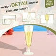 thumbnail image 3 of ACDANC 16Pcs Champagne Flutes Plastic 5 oz Lightweight and Easy to Carry Disposable Martini Glasses Wedding Essentials Party Cups Style2, 3 of 7