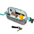 thumbnail image 2 of Mini Fanny Pack Pink Turquoise Girly Aztec Andes Tribal Pattern Belt Bag for Women, Fashionable Waterproof Waist Pack with Adjustable Strap for Workout Running Traveling Hiking Cycling, 2 of 4