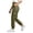 j115-Green, variant on LIIPEE Womens Cargo Pants Casual Solid Color Elastic Waist Loose Tapered Leg Pants With Pockets Ladies Breathable Everyday Trousers,S