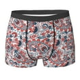 thumbnail image 6 of Men's Boxer Briefs, Paisley Print No.J95 Soft Comfy Mens Underwear Boxer Briefs Breathable With Widen Waist, 6 of 7