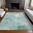 thumbnail image 6 of Addison Rugs Chantille Indoor/Outdoor Transitional Floral Teal Machine Washable Rectangle Rug, 10' x 14', 6 of 8