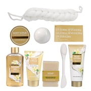 Spa Luxetique Bath Gift Sets for Women, 8 Pcs Vanilla Scent Self Care Kits Gifts for Mom