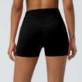thumbnail image 4 of AherBiu Workout Shorts for Women V High Waisted Bikers Shorts Slim Fitted Stretch Bottoms Activewear, 4 of 9