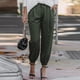 thumbnail image 3 of Pantalones Lápiz Pantalones casuales de mujer Pantalones de mujer de moda Pantalones de bolsillo para mujer (Verde M) Ygjytge para Mujer Verde T L, 3 of 7