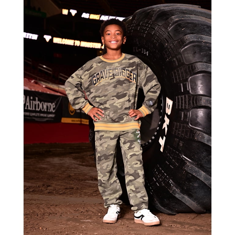 Monster Jam Boys Crewneck Sweatshirt & Joggers Set photo 5