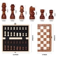 thumbnail image 4 of Juego de ajedrez magnético Joneytech de madera de 29,21 cm con almacenamiento, 4 of 7