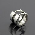 thumbnail image 3 of 1 Pair Brass Huggie Hoop Earrings Platinum Earrings Ornament Simple Earrings Earrings and Studs for Women DIY Necklace Bracelet Earring Jewelry Craft Making 4x8.5x2.3mm, 3 of 4