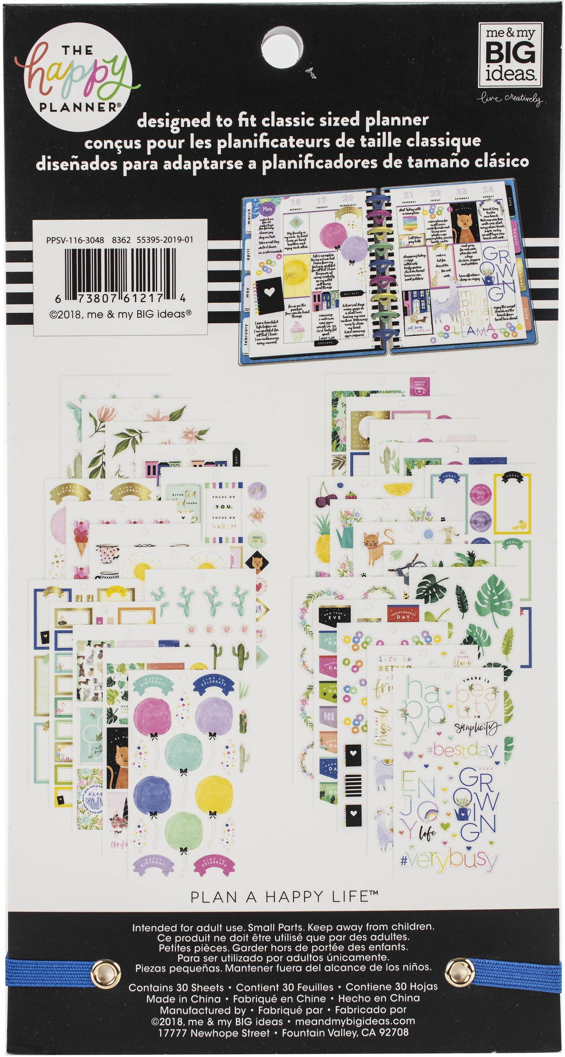 Happy Planner Sticker Value Pack-Happy Illustrations, 521/Pkg