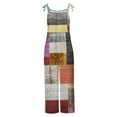 thumbnail image 4 of Women Ladies Printed Summer Sleeveless Backless Loose Long Playsuits Rompers Jumpsuit, 4 of 4