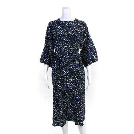 

Pre-owned|Stockholm Atelier + Other Stories Womens Polka Dot Midi Dress Black Size 4