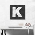 thumbnail image 2 of ARTCANVAS Chalkboard Alphabet Letter K Canvas Art Print - Size: 18" x 18" (0.75" Deep), 2 of 9