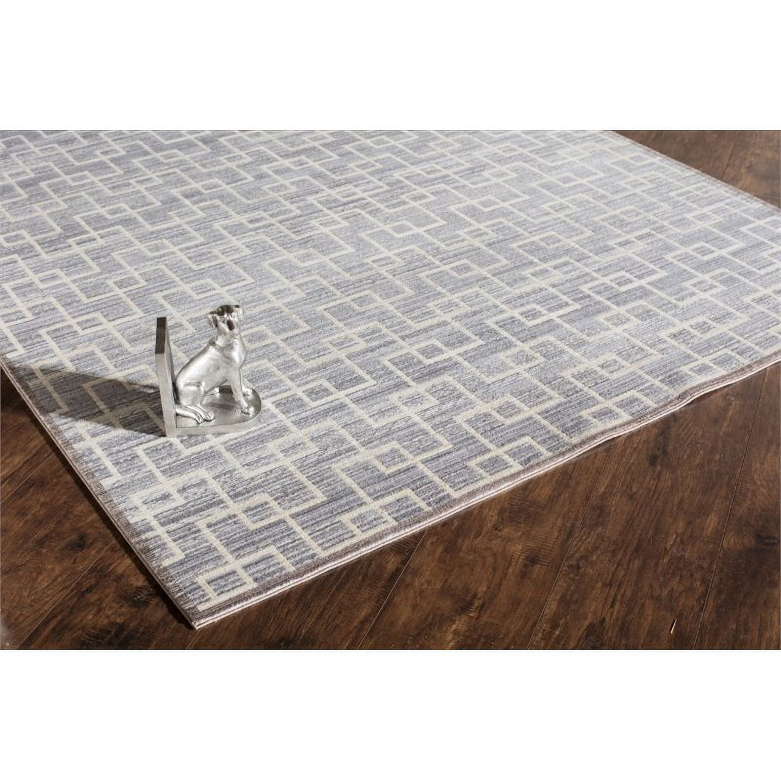 Rugs America Asteria Rectangular Geometric & Abstract Modern Area Rug, Gray