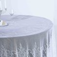 thumbnail image 4 of BalsaCircle 108" White Premium Lace Round Tablecloth Table Linens Reception Dining, 4 of 6