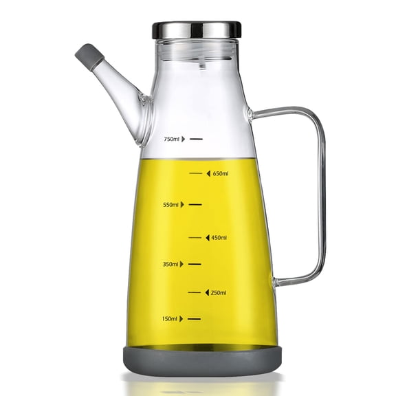 Oil Dispenser for Kitchen,25OZ Oil Bottles Cooking Oil Dispenser with Drip Free Spout and Non Slip Bottom Fits in Home,Kitchen,Barbecue,Party