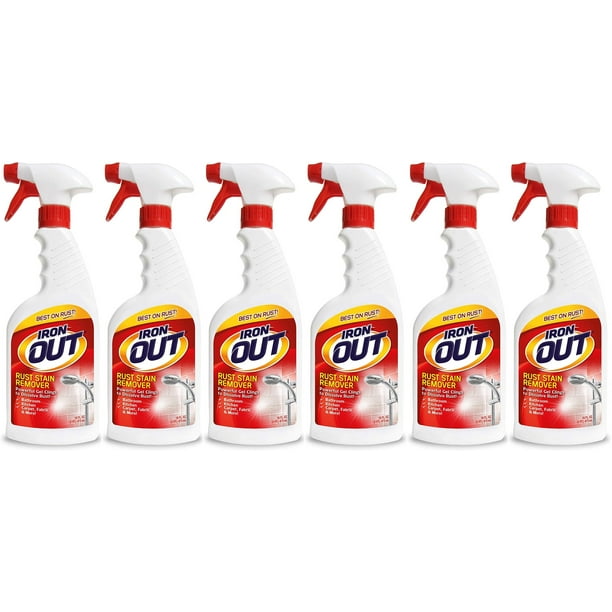 6 Pack of Iron Out Rust Stain Remover Spray Gel, 16 fl oz