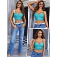 thumbnail image 4 of Avidlove Sexy Lace Bralette Bra for Women Lingerie V Neck Strap Bustier Tank Tops Lace Cami Crop Tops, 4 of 6