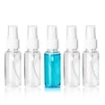 thumbnail image 1 of Guardurnaity 5 unidades de botellas recargables, atomizador de Perfume de plástico transparente, Mini botella de Spray de maquillaje cosmético, Cuentagotas de vidrio y botellas, 1 of 6