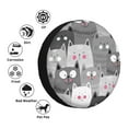 thumbnail image 4 of Naloa Cats Group PVC Leather Spare Tire Wheel Cover for Car Truck SUV Camper Trailer Universal Fit many size16 inch, 4 of 6