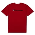thumbnail image 3 of Champion Mens Big and Tall Printed Script Logo Tee Royal 2X, 3 of 4
