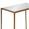 thumbnail image 6 of Kate and Laurel Catriona Modern Glam Metal Skinny Side Table, 19 x 11 x 24, Gold, Rectangular Slim Living Room End Table with Unique Geometric Base for Use as Bedroom Accent or Entryway Decor, 6 of 9