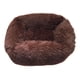 thumbnail image 4 of Cómoda cama para perros y gatos, felpa cálida, perrera, cachorro, hogar, marrón oscuro jinwen  Casa de la cama del gato, 4 of 8