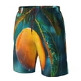 thumbnail image 4 of Rocae Mango In The Rain for Men's Beach Shorts Casual Elastic Waist Drawstring Summer Beach Shorts,S-3XL-XX-Large, 4 of 6