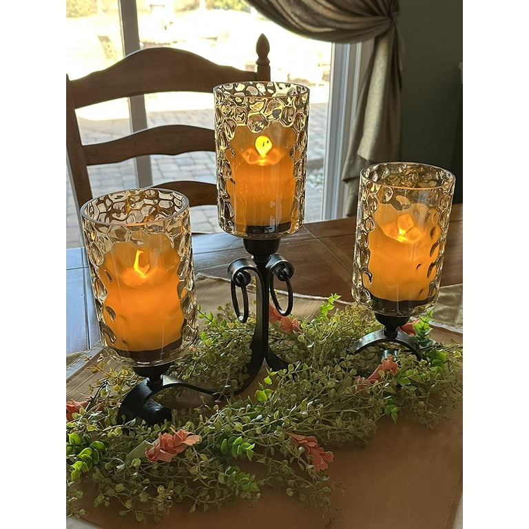 3-Pack Amber Glass Globe Shades - 5.9" Diameter E26 Base Replacement Lampshades