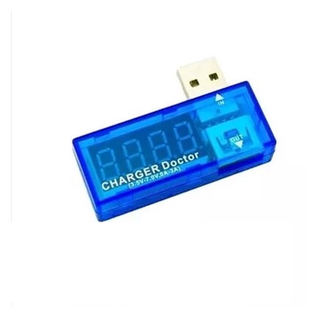 USB Tester,Charger Doctor Digital Multimeter Current Voltage Detector,Battery Monitor with Dual Outputs for Solar Panel Chargers Cables &Other USB Devices Troubleshooting Tools and Gadgets ,Live Data