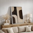 thumbnail image 4 of Framed Canvas Print Geometric Wall Art Minimalist Abstract Decorative for Living Room Bedroom - 16"x24" WHITE, 4 of 8