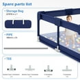 thumbnail image 7 of babyeap Baby Playpen,50x50 Inch Baby Playards for Babies and Toddlers,Fence Baby Play Yards for Indoor & Outdoor with Breathable Mesh,Navy Blue, 7 of 7