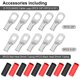 thumbnail image 5 of Cable de batería de soldadura iGreely 6 AWG 10 pies negro + 10 pies rojo, 5 of 8