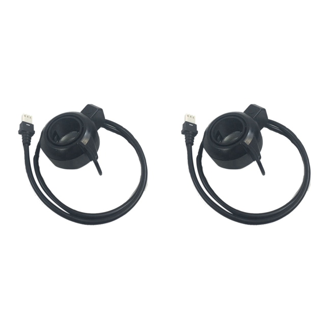 2X TSDZ2 Electric Bicycle Handle Thumb Throttle for Tongsheng Mid Drive Motor VLCD5 Display 3Pin Speed Switch Kit,2 * Bike Handle Throttle,black