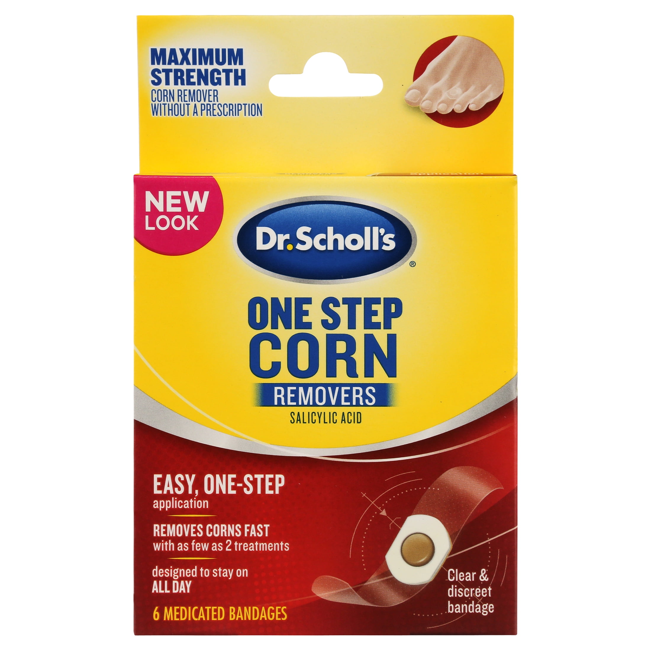 Dr. Scholl's One Step Corn Remover Bandages, 6 Count