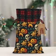 thumbnail image 5 of Pofeuu Halloween Skull Print Burlap Bags with Drawstrings Drawstring Gift Bags Pouch Bag for Thankgiving Birthday Party Gift Wrapping Treats and Party Favors-Black, 5 of 8