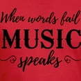 thumbnail image 3 of CafePress - When Words Fail Music Speaks Men's Classic T Shirt - Men's Fitted T-Shirt, 3 of 4