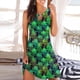 thumbnail image 1 of ICHUANYI Clearance Women's Fashion Sexy Vintage Round Neck Sleeveless Printed Round Dresses(Green, S) ICHUANYI WER2023081111272, 1 of 5