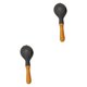 thumbnail image 3 of 2 piezas de madera Maracas Percusión de la mano Profesional fácil de tocar Shakers portátiles Rattles Instrumento musical para favores de fiesta, 3 of 10