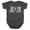 Charcoal, variant on Batman Joker Text On Gray Unisex Infant Snap Suit for Baby (6 Months) Charcoal
