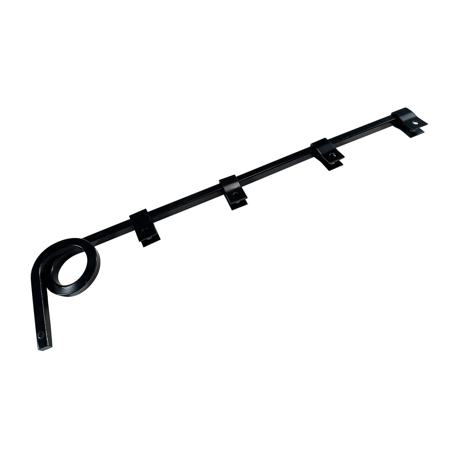 BST BSSP Pair Straight Mud Flap Hangers Kit Suspension 1 Coil Dampening Springs Semi Truck Mudflaps Steel Bracket,w/Aluminum Mud Flap Reflector for Universal Trucks Trailers, RVs Kenworth Peterbilt