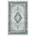 thumbnail image 3 of SAFAVIEH Isabella Jack Floral Bordered Area Rug, Cream/Dark Blue, 5'3" x 7'6", 3 of 9