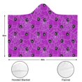 thumbnail image 3 of Wearable Blanket,Spider Web Halloween Pattern Hooded Wearable Flannel Blanket for Adults & Teens,Winter Poncho Shawl Wrap Cape Cozy Anti-Pill,60"x80", 3 of 5